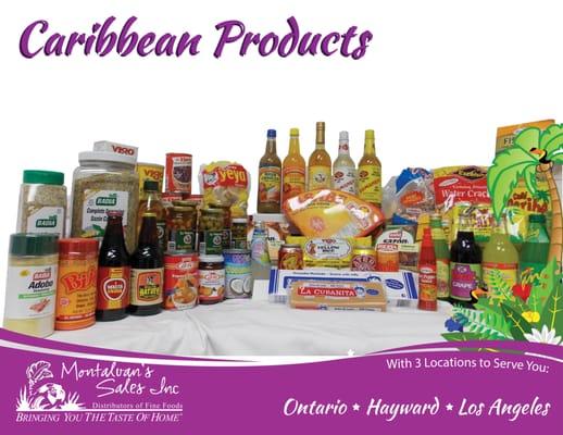 A few of our best selling Caribbean Products