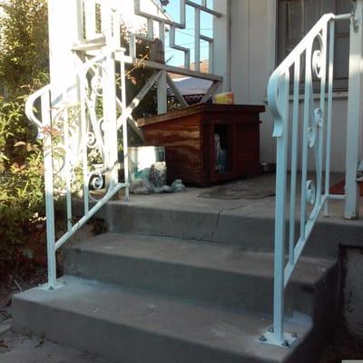 Iron, powder coated, railings, Lakewood, CA