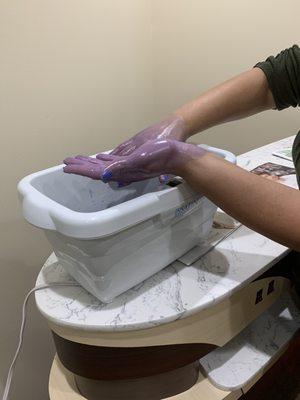 Paraffin treatment