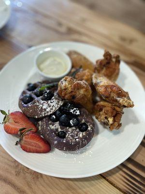 Fried Chicken & Ube Waffle