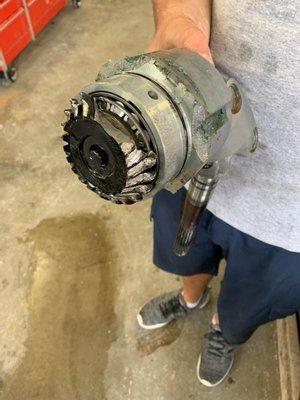 Destroyed Volvo Gear box