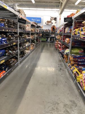 Dog food section