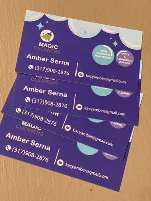 Owner Operated - Hello my name is Amber and I look forward to earning your business. Give me a call today 317-908-2876