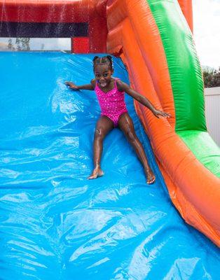 Tons of water slide fun