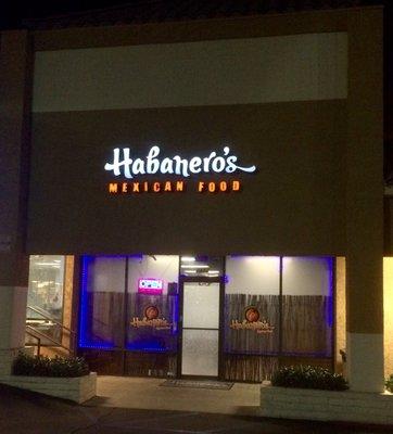 Habanero's Mexican Food, on Moreno St & Vernon Ave in Montclair.