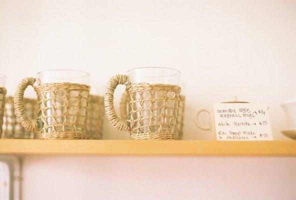 lovely glass mugs for grandpa style brewing, coffee, or anything really