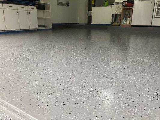 Garage floor painting- epoxy