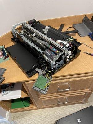 Disassembly of pixma 9000 mark 2 paper feed issues