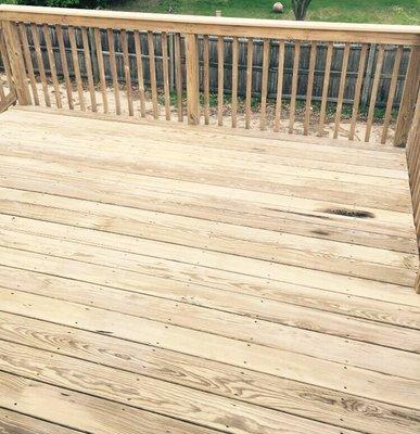 AFTER PRESSURE WASHING DECK