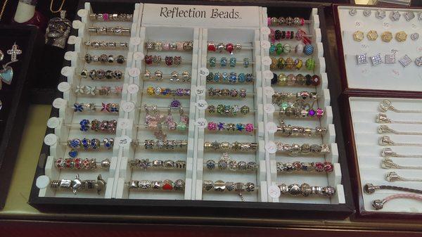 Reflection beads 925 sterling Silver 20 dollar a bead special or 3 beads and a bracelet $50. (Fits Pandora)