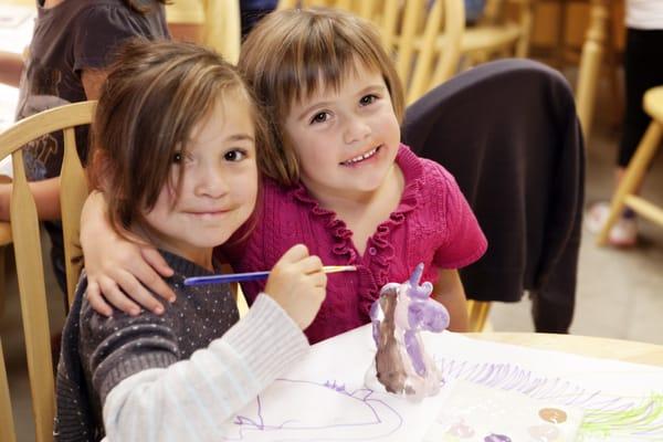 Kids have fun at Color Me Mine