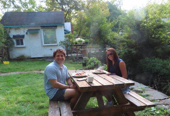 breakfast at garden