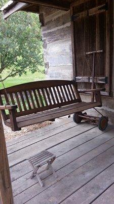 Swing outside of the cabin.