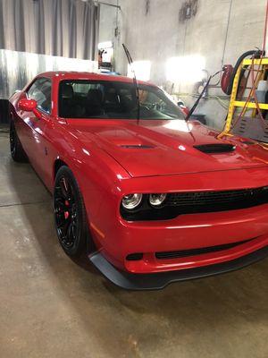 Dodge hellcat with ceramic pro coating