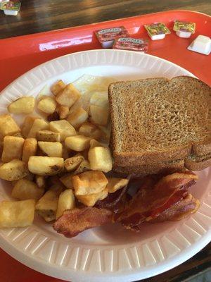 Hot breakfast at knoebels!