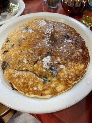 Blueberry pancake-- generous in size!