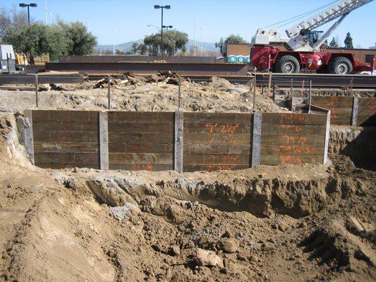 Soldier Pile Retaining Wall