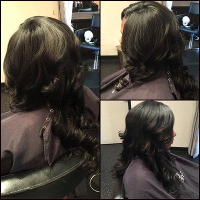 Natural part sew-in $175