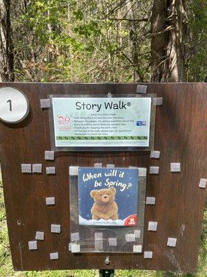 Read a Story book to your child along this easy 1 mile walk!