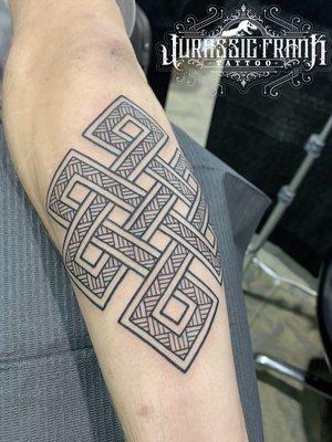 Endless Knot tattoo by Frank