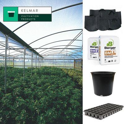 Kelmar is a supplier of outdoor, greenhouse, and indoor cultivation grows! We carry containers, fabric pots, soil, plug trays, and more!