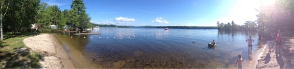 We are back at Salmon Point on our last day in the Maine lakes area. It's  beautiful morning.