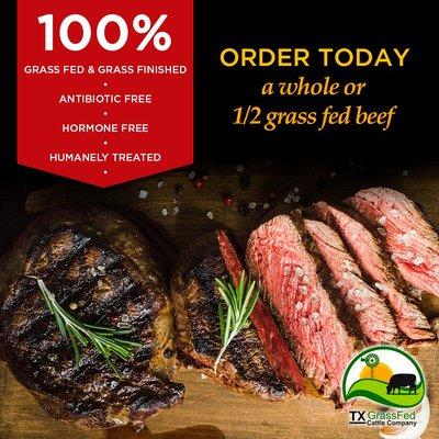 Order a whole or 1/2 beef harvested directly off our ranch in Northern California by one of our local butchers