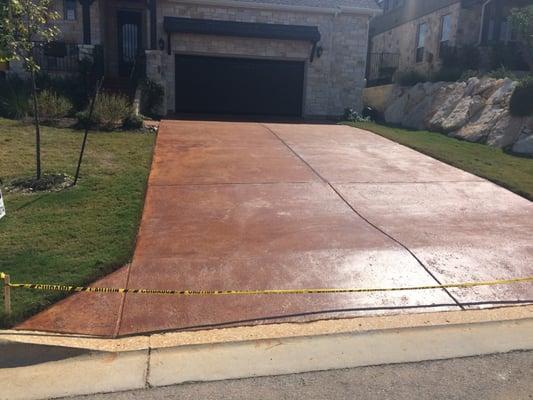 Driveway Refinished & Sealed by Superior One
 In Lakeway Rough Hollow