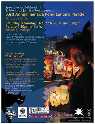 33rd Annual Jamaica Pond Lantern Parade