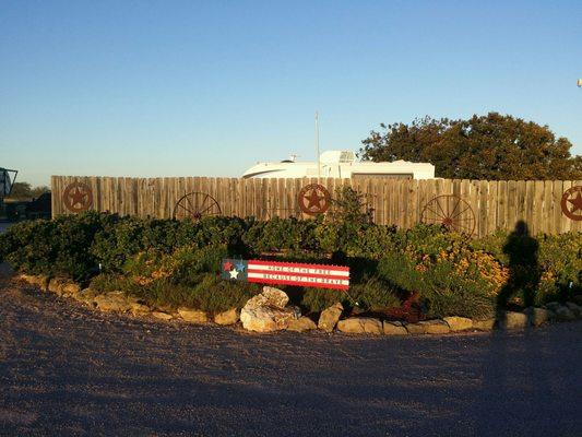 The entrance to the park.