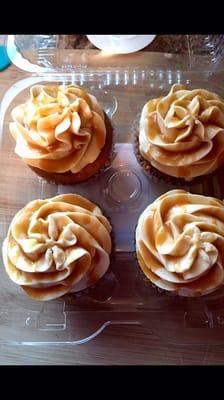 Triple ButterBeer Cupcakes