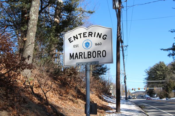 Entering Marlboro Sign from Northborough.