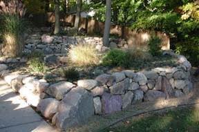 Block and Fieldstone Retaining Walls