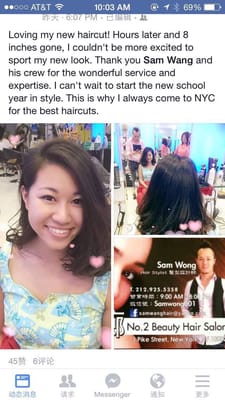 No.2 Beauty Hair Salon Sam Wong