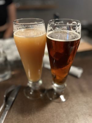 IPA and their pumpkin amber ale