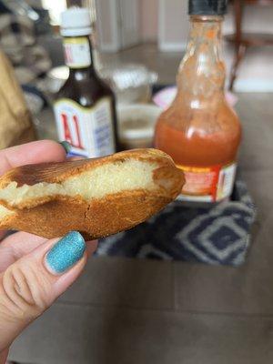 Pan de bono- look at that delicious chewy texture!!