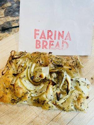 Onion focaccia