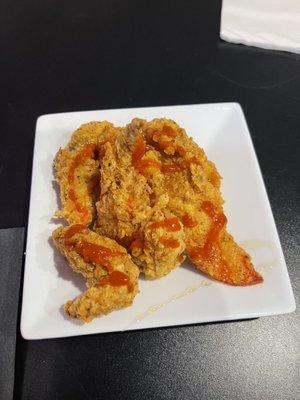 Fried lobster bites