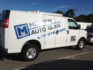 One of Modern Auto Glass Fleet of 10 Mobile Vans