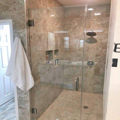 Gorgeous walk-in shower