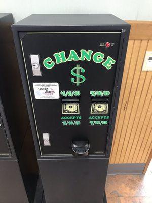 Empty change machines