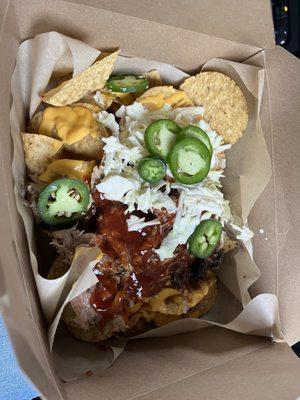 Pulled pork nachos