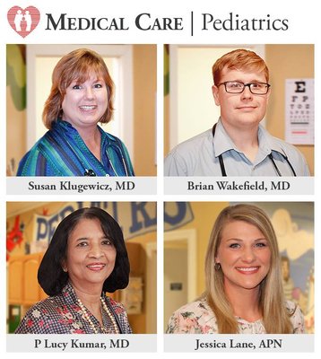 Based primarily in our Elizabethton and Johnson City locations, Medical Care's Pediatric providers are second to none!