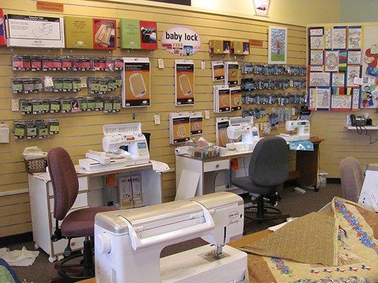 You'll find all the notions, tools, and machine embroidery supplies you need right here at Sharman's!