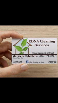 Here is my business card for any cleaning needs just give me a call