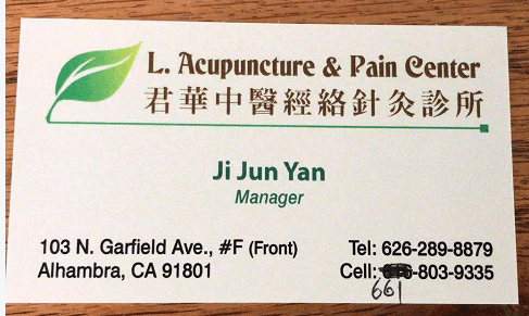 L Acupuncture & Pain Center