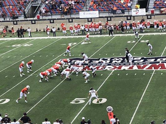 9/8/18 Independence Stadium. Shreveport, Louisiana. Battle on the Border VIII High School Football Showcase. Tigers v Aledo (Texas) Bearcats