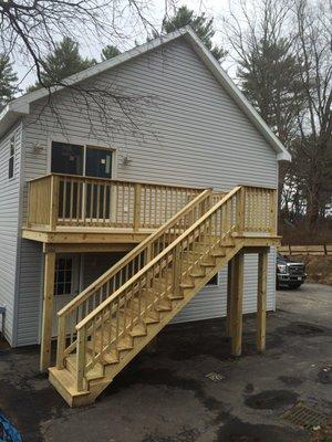 Pressure treated deck