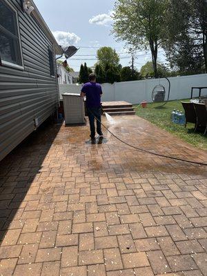 Patio cleaning