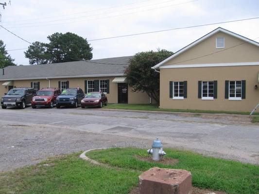 Ridetime building of the indoor car lot